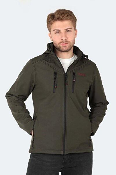 Slazenger St21je004 Ha-yun Erkek Softshell Kapüşonlu Mont & Kaban - - Haki