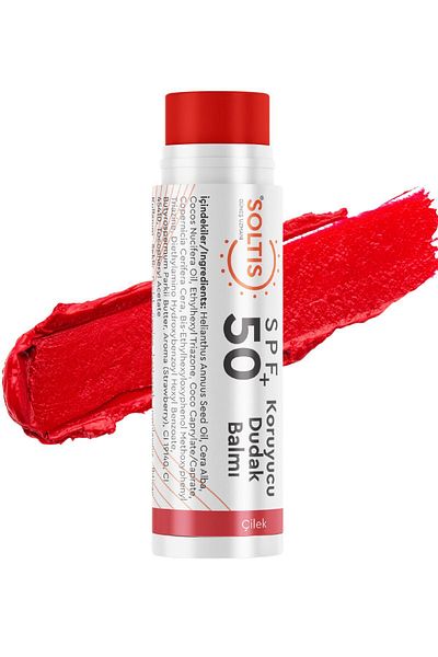 Soltis Coloured Lip Moisturizer SPF50+ Strawberry, 5 gr