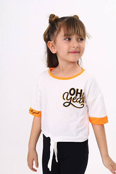 Toontoy Κορίτσι - Μπλουζάκι με τύπωμα με λεπτομέρεια με κορδόνια