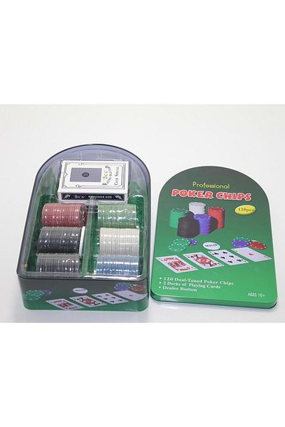 STUMBANNG Poker Game 120 Chips and 2 Playing Cards Set