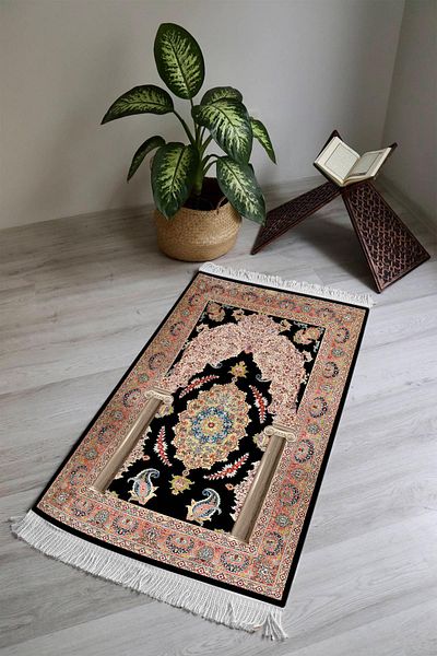 Doruklar Home Collection Digital Printing Non-Slip Base Washable Tufted Prayer Rug