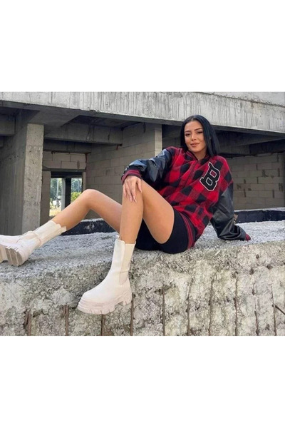 Femella Women Fashion Jachetă de iarnă pentru colegiu brodat cu model Gingham...