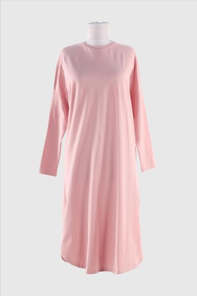 Plistre 2224_basic Uzun Kollu Tesettür Tunik