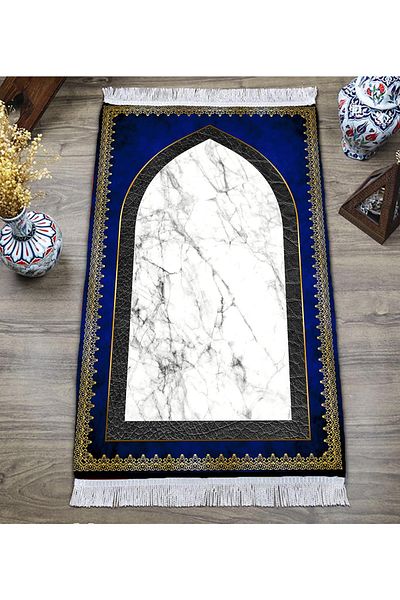 Doruklar Home Collection Digital Printing Non-Slip Base Washable Tufted Prayer Rug