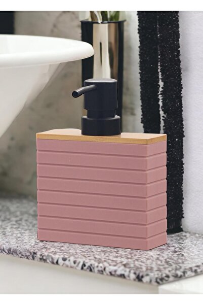 The Mia Stripe Sıvı Sabunluk Pembe
