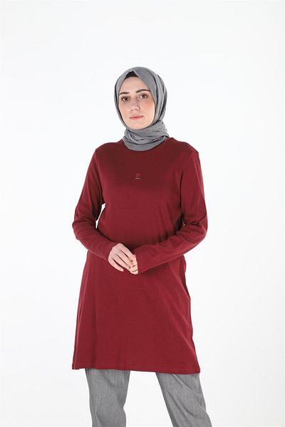Plistre 1455_Printed Stoned Hijab Tunic