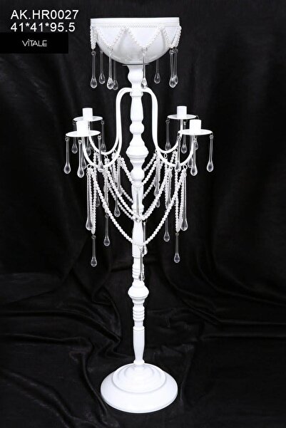 Vitale Büyük 8 Kollu Tekli Şamdan AK.HR0027