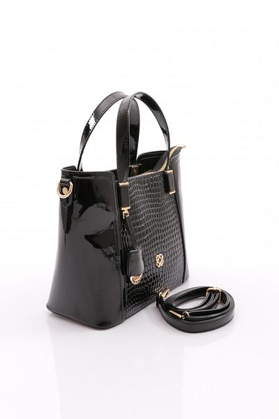 DGN Women's Column Shoulder and Shoulder Bag Black Bean 8183555