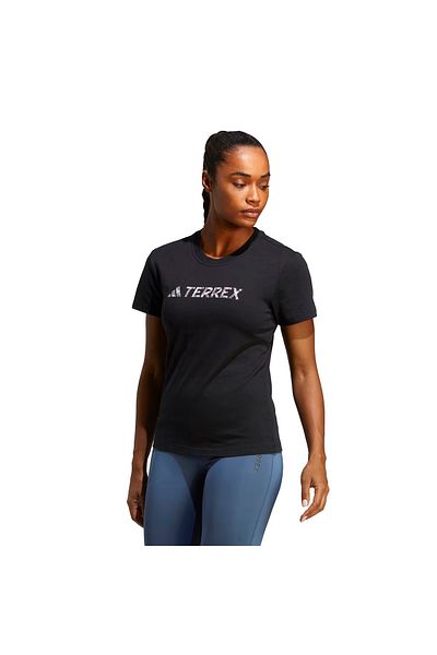 adidas Tricou negru pentru femei Terrex Classic Logo (HZ1392)
