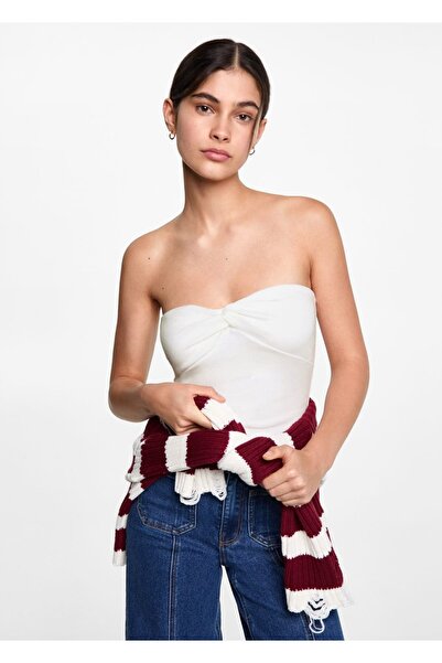 Mango Teen Bluză decupată cu noduri