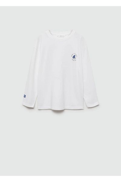 MANGO Kids Τύπωμα μακρυμάνικο μπλουζάκι