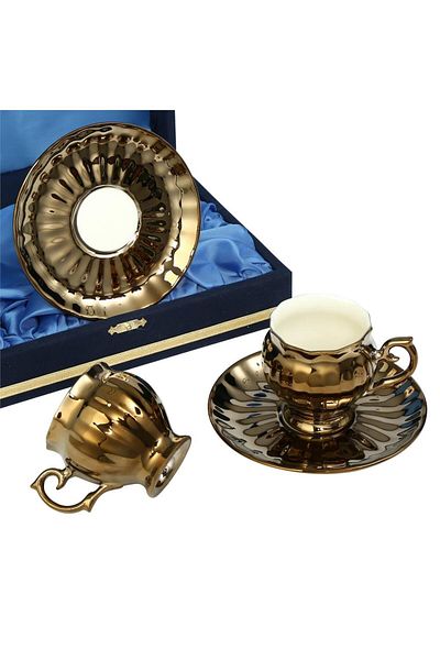 Vitale Side Gold 2-Piece Coffee Cup Set Mtfk.0056