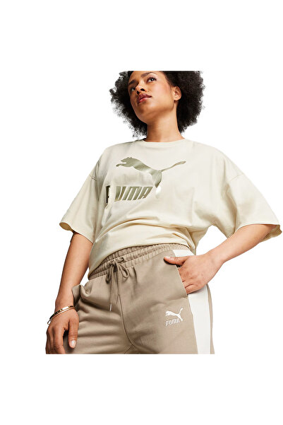 Puma Iconic T7 Track Kadın Bej Antrenman Eşofman Altı 62799567