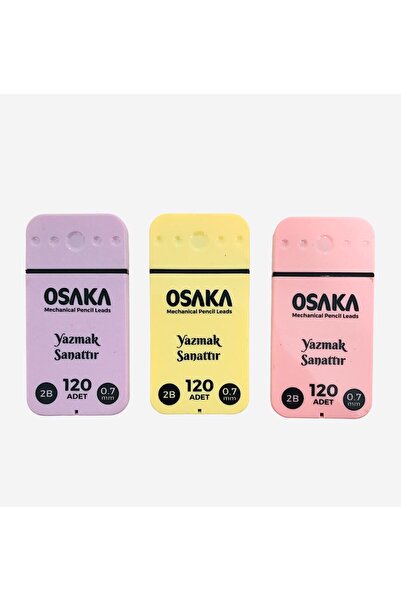 Osaka 120 Pcs 2B Pen Tip 75 mm 0.7 mm Set of 3