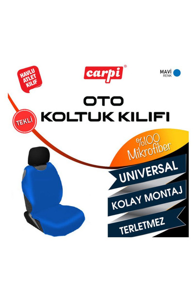 Carub Br4818012 Minder Atlet Kılıf Mikrofiber Havlu Acık Mavi 1 Adet