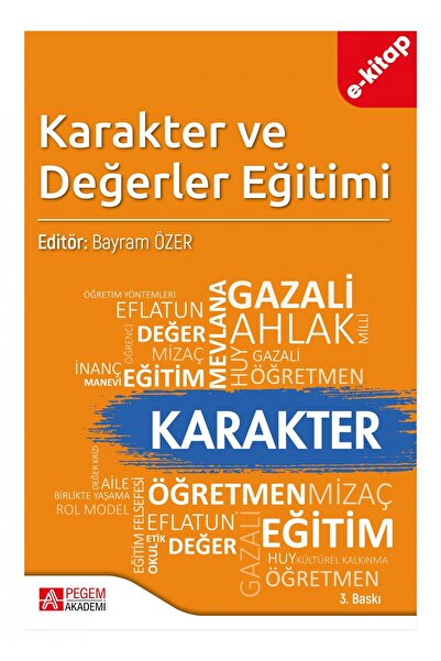 Pegem Akademi Yayıncılık Karakter ve Değerler Eğitimi (e-kitap)