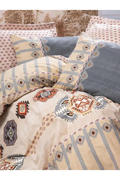nuit dose Ethnic Duvet Cover Set Double Dakota Gray