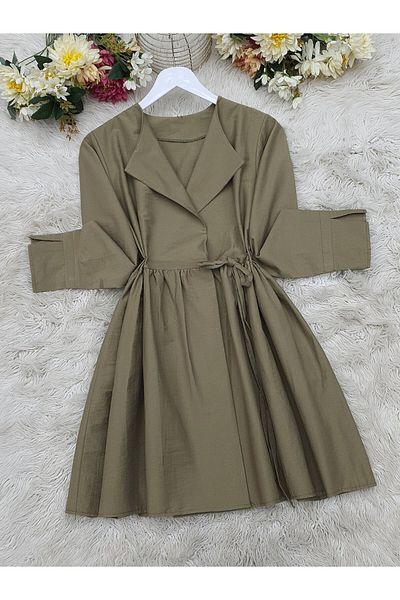 Modamorfo Camouflage-Kimono mit Seitenschnürung und Schlitz