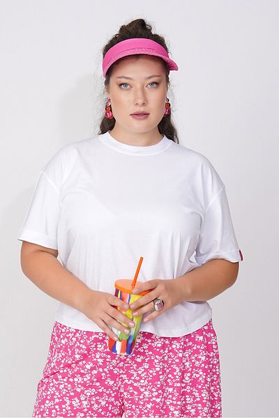 Büyük Moda SHORT BASIC COTTON T-SHIRT