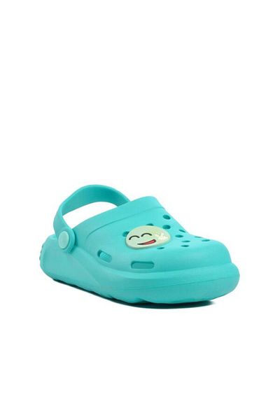 AYAKMOD Water Green Patterned Children's Sabo Slippers