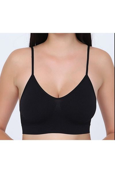 CEKAVE Black Lcr Bustier Bra Corset