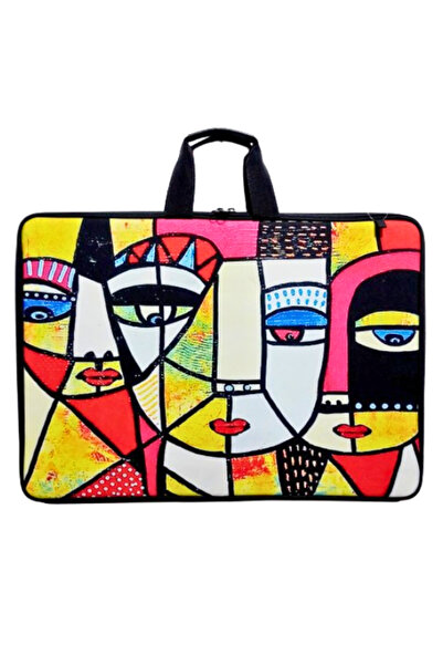 Glanart askılı, fermuarlı 35x50 resim çantası su geçirmez ketenli kumaş 35x50...