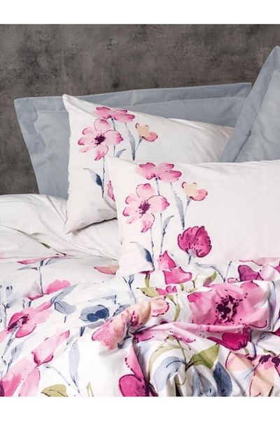 nuit dose Single Ranforce Duvet Cover Set Carla Gray