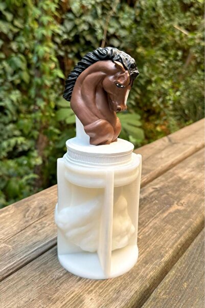 rufus concept At Kafası Silikon Mum Kalıbı