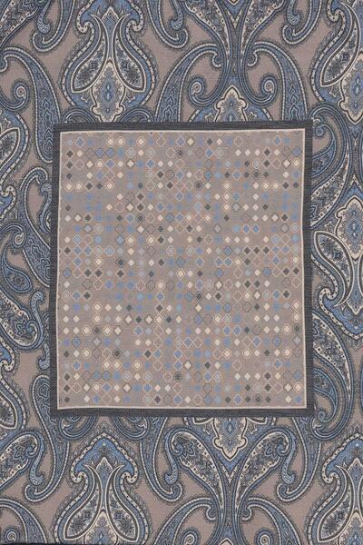 Antioch Mink Square Ethnic Patterned Scarf