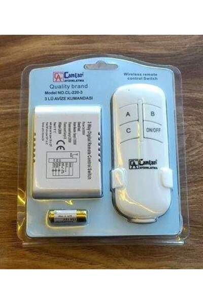 Genel Markalar Canlar Aydınlatma 3'lü Uzaktan Avize Kumandası