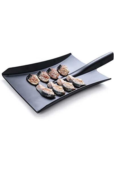CNS HOME Kürek Şekilli Servis Sunum Tabağı Melamin 35 X 22 cm