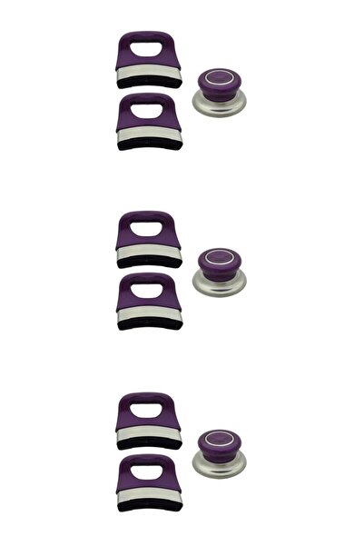 CLEANPOWER Mor Tencere Tava Kulp Seti 3'lü Set Sap Kulp Tutamak Seti Tencere ...