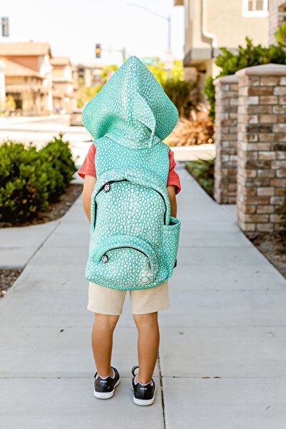 Morikukko Kids Shark Çıkabilir Kapüşonlu Çocuk Sırt Çantası