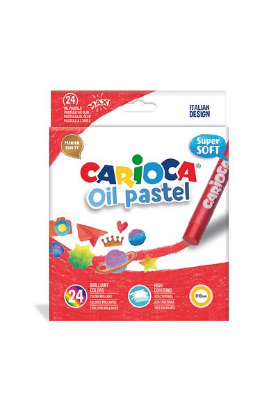 CARIOCA Oil Pastel Crayons Pack of 24