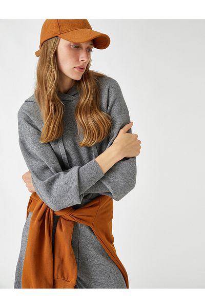 Koton Hooded Basic Sweatshirt