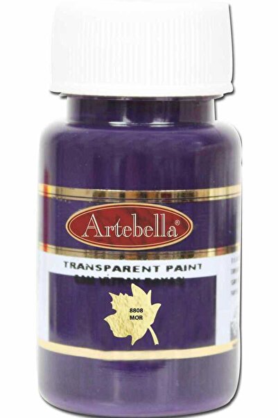Artebella Transparan Cam Vitray Boyası Mor 50ml