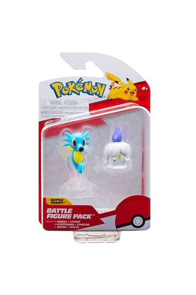 Pokemon - Set Of 2 Action Figures, (LITWICK & HORSEA) S15