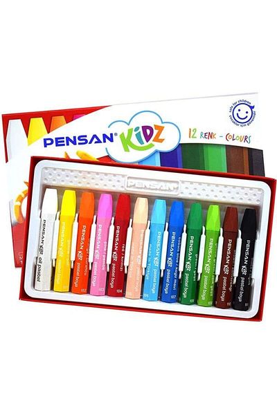 Pensan Kidz Crayon 12 Colors Pe98060pb12r