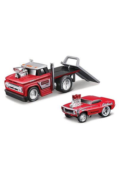 Maisto Muscle Machines Taşıyıcı Ve Araç Set 1/64 02 59049