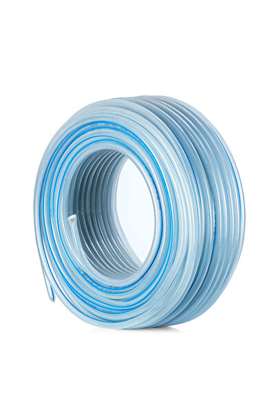 Çelik Süper Mavi Pvc Şeffaf Örgülü 1 1/4 (32 MM) 50 Metre