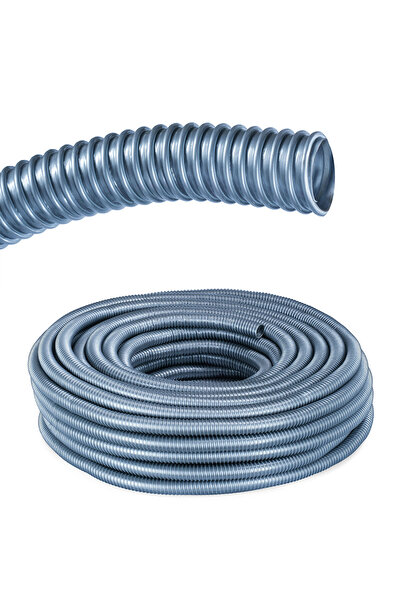 Çelik Gri Toz Emiş Hortumu 1 1/4  inch ( 32 mm )  50 Metre