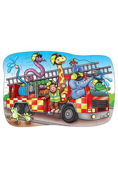 Orchard Toys New Big Fire Truck Puzzle - New Big Fire Engine Puzzle
