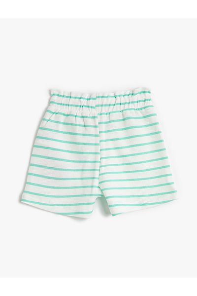 Koton Shorts Elastic Waist Printed Detailed Cotton