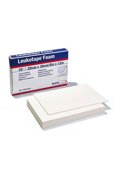 BSN Leukotape Foam 20cm X 30cm Bsn Bandage Cushioning Foam 10 Pieces / Pack
