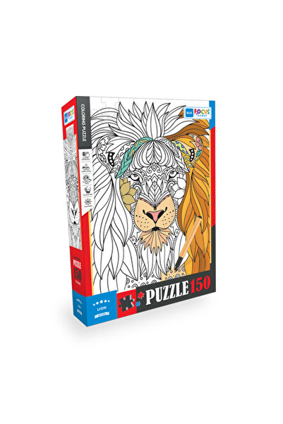 Blue Focus 150 قطعة لغز التلوين - الأسد