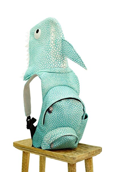 Morikukko Kids Shark Çıkabilir Kapüşonlu Çocuk Sırt Çantası