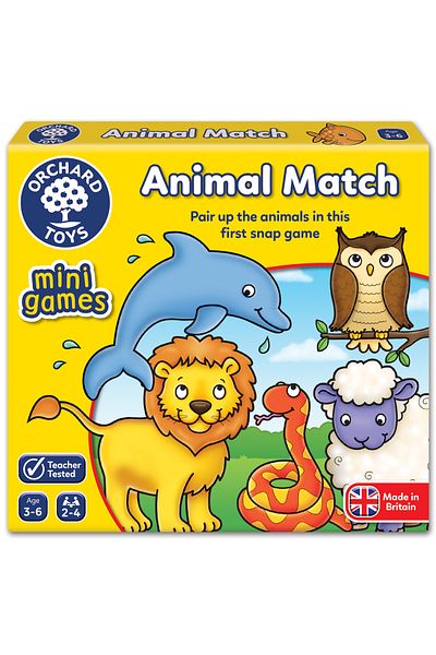 ORCHARD Cute Animals Mini Card Game - Animal Match Cards