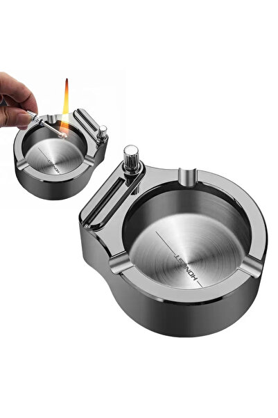 Epilons Metal Çakmaklı Küllük Yakıt İle Çalışır