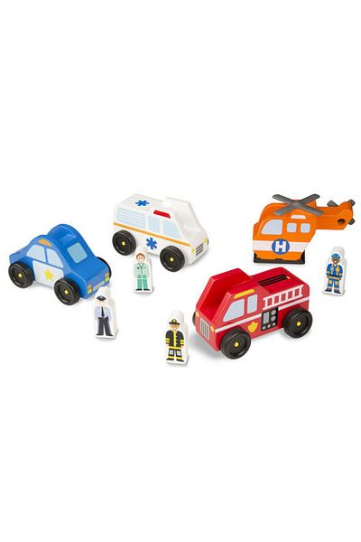 Melissa & Doug أدوات المساعدة في حالات الطوارئ الخشبية من ميليسا آند دوج