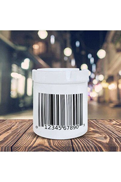 Asilmeydan Σχεδιασμός γραμμικού κώδικα Τυπωμένο τασάκι Κεραμικό τασάκι-2084